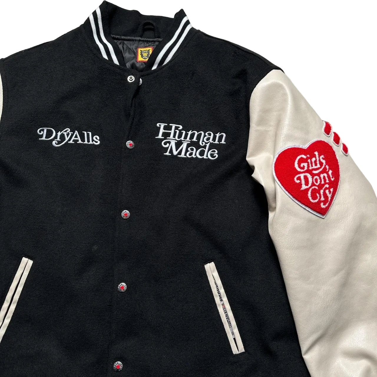 Human Made Letterman Dry Alls Girls Dont Cry Varsity Bomber Jacket
