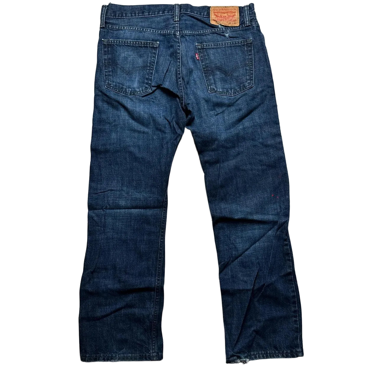 Levis 514 Vintage Navy Jeans (34W)