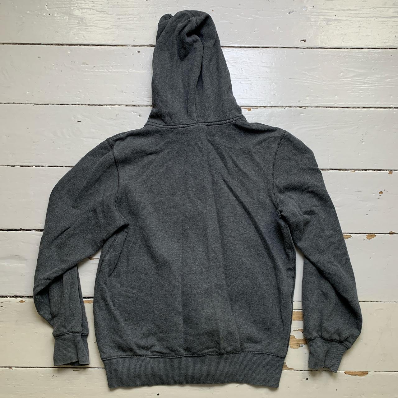 Nike Athletic Department Swoosh Grey and White Hoodie