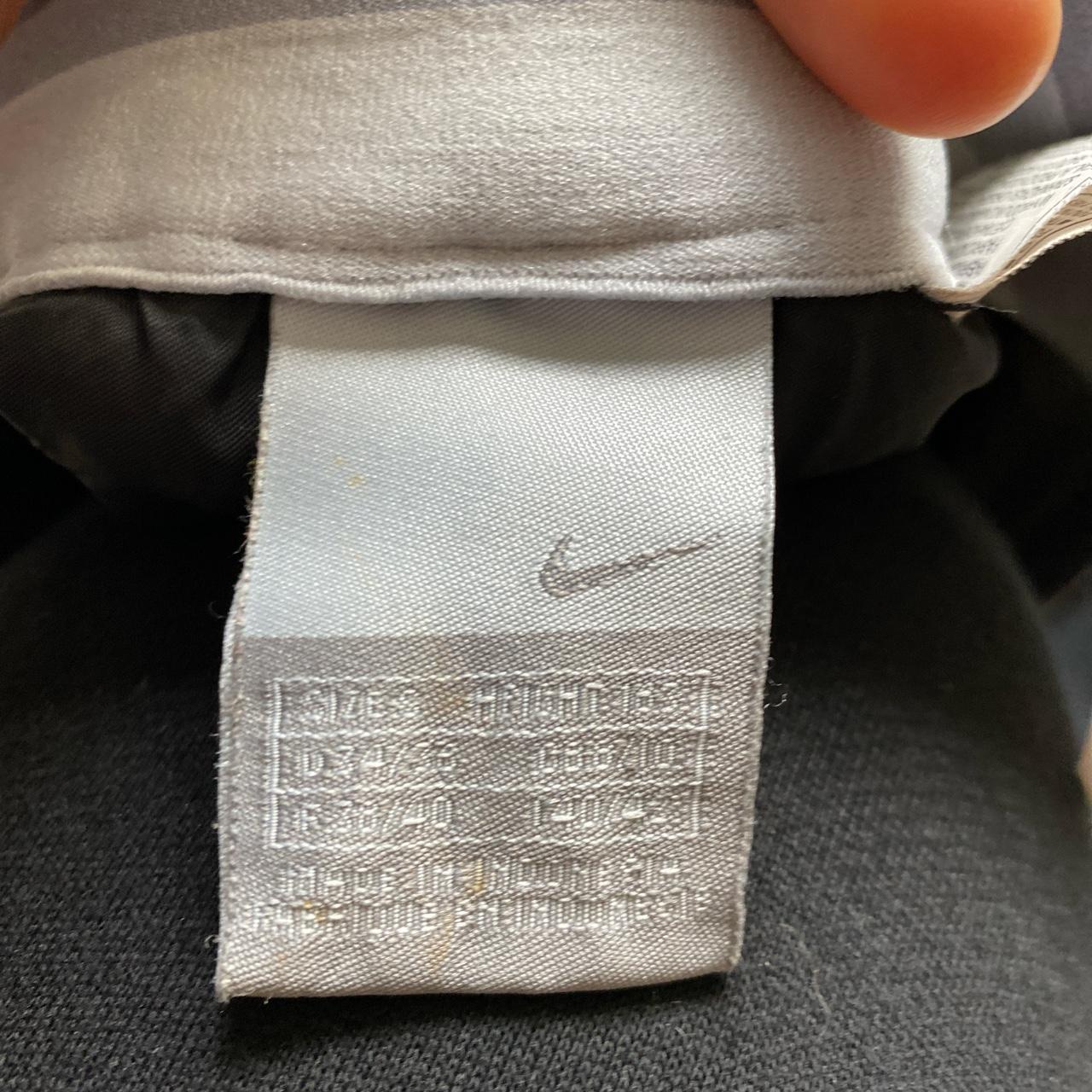 Nike Vintage Swoosh Black and Grey Shell Trackpant Ski Bottoms