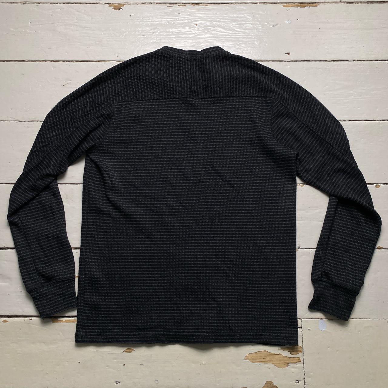 All Saints Black and Grey Jumper