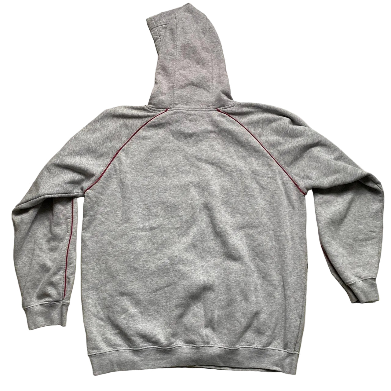 Phat Bastard 69 Vintage Grey and Red Hoodie (XL)