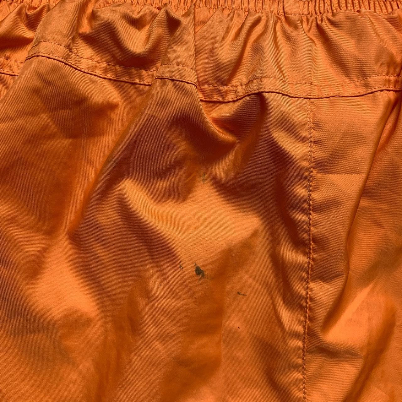 Nike Shell Swim Shorts Orange and White Swoosh