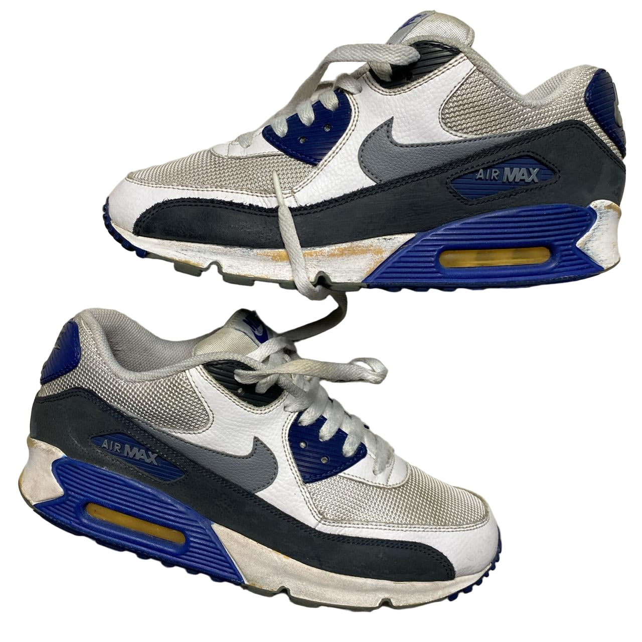 Nike Air Max 90 White Navy and Grey Vintage 2013 (UK 9)