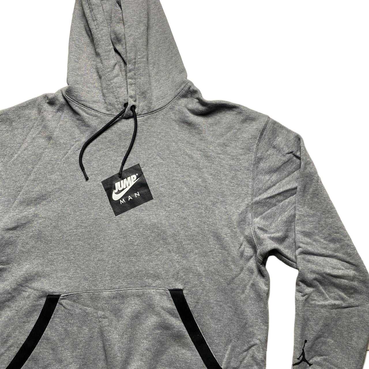 Nike Air Jordan Grey and Black Hoodie (M)