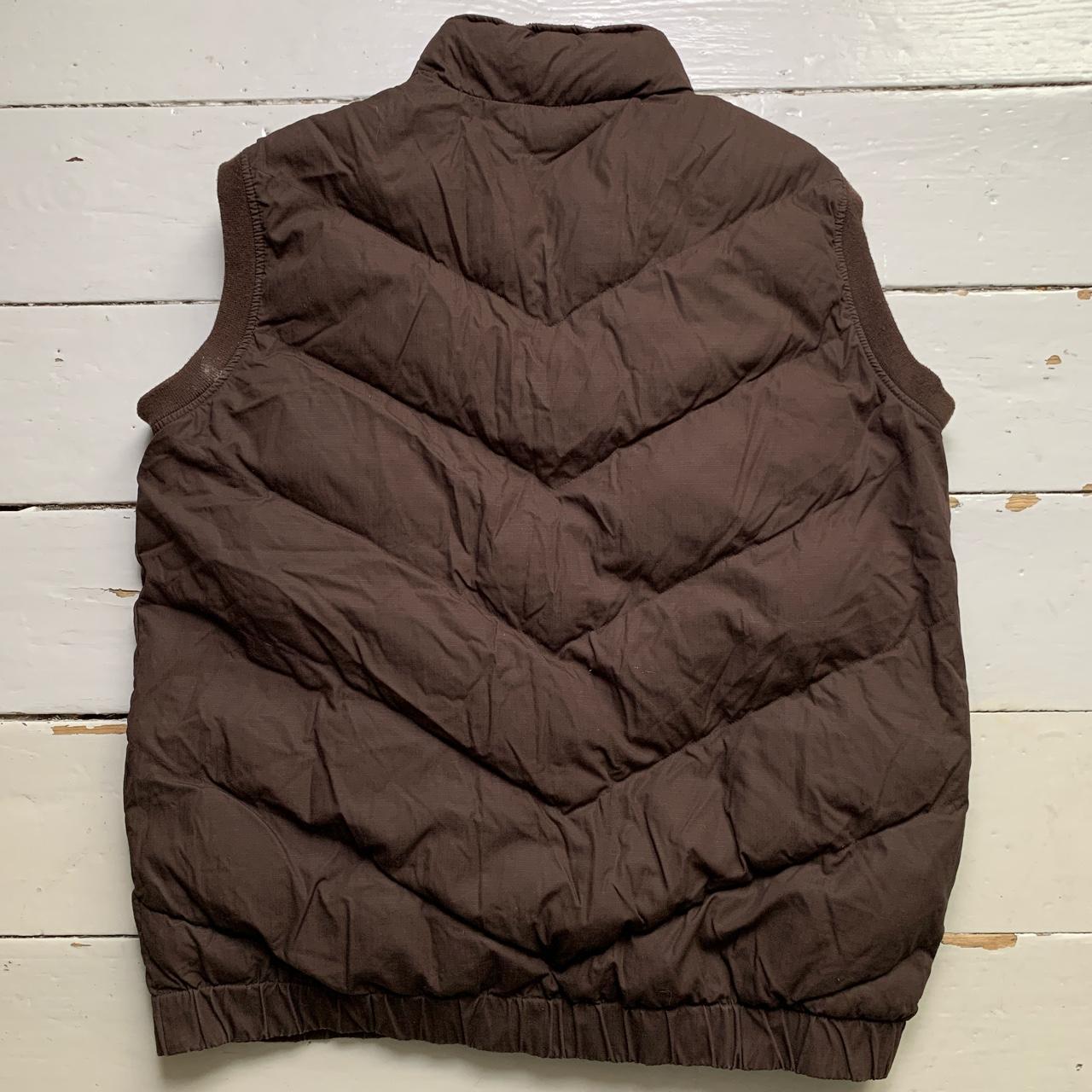 Adidas Brown and Gold Vintage Gilet