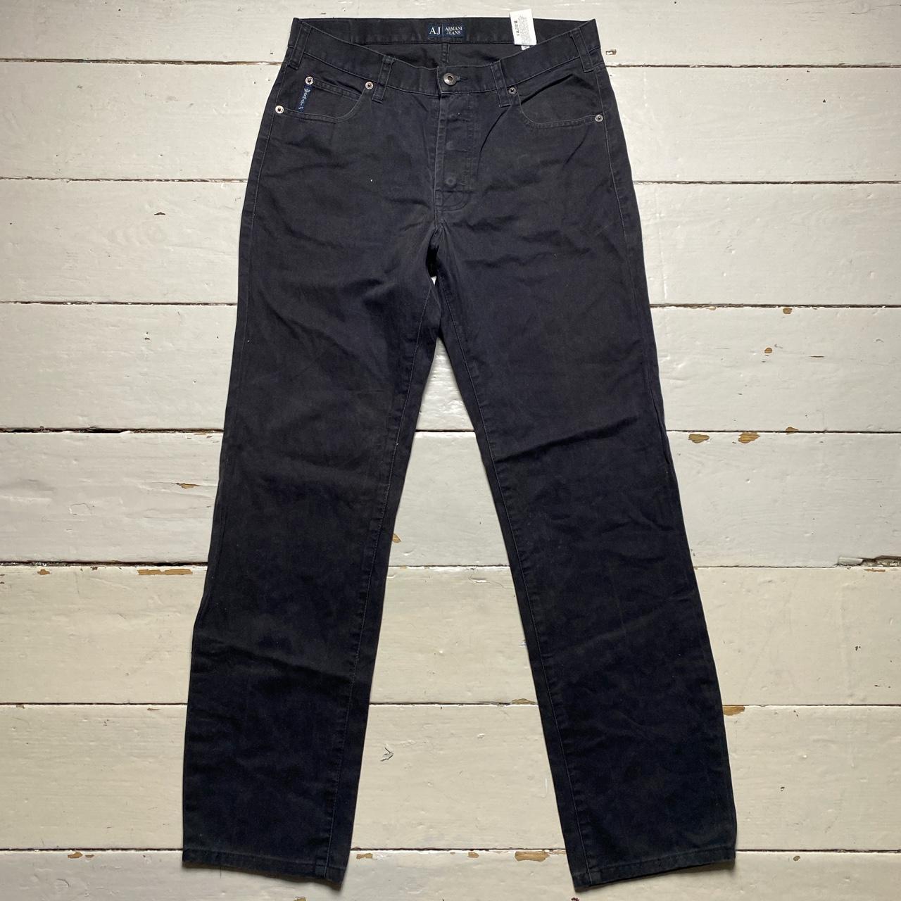 Armani Jeans Black Straight Fit