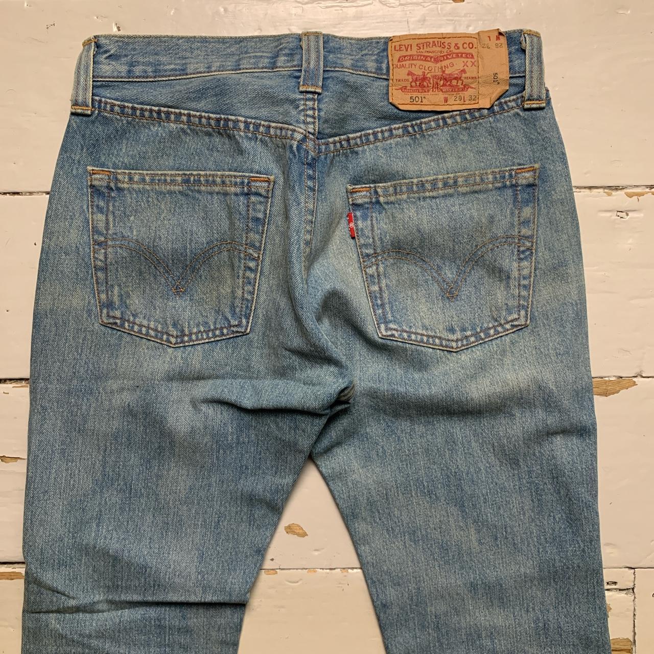 Levis 501 Light Blue Vintage Jeans