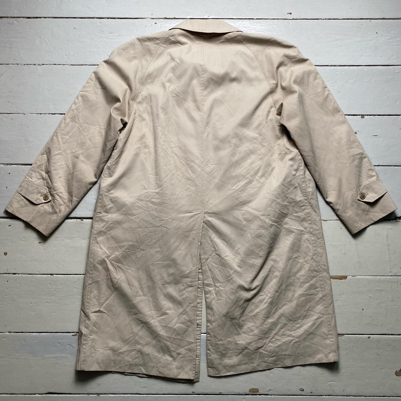 Burberry Burberrys Vintage Cream Nova Check Trench Coat