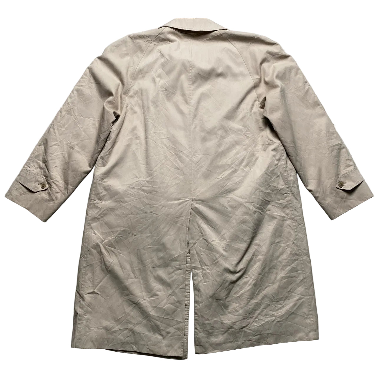 Burberry Burberrys Vintage Cream Nova Check Trench Coat (UK 10)