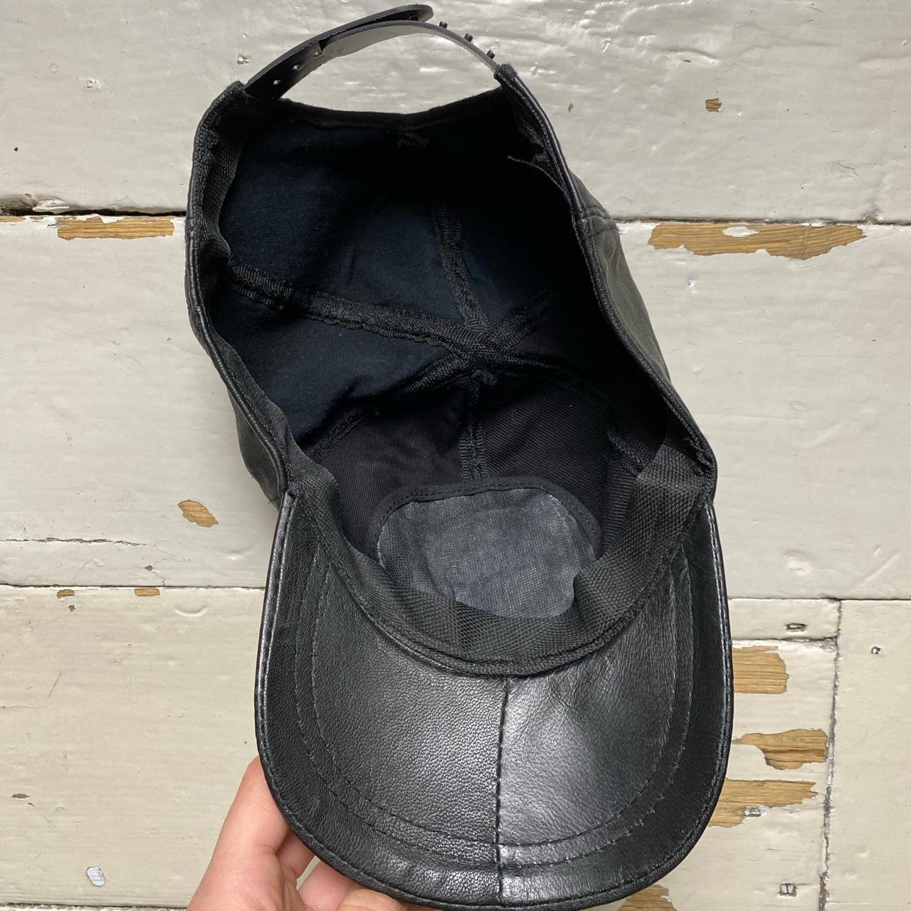 BMW Leather Cap Black