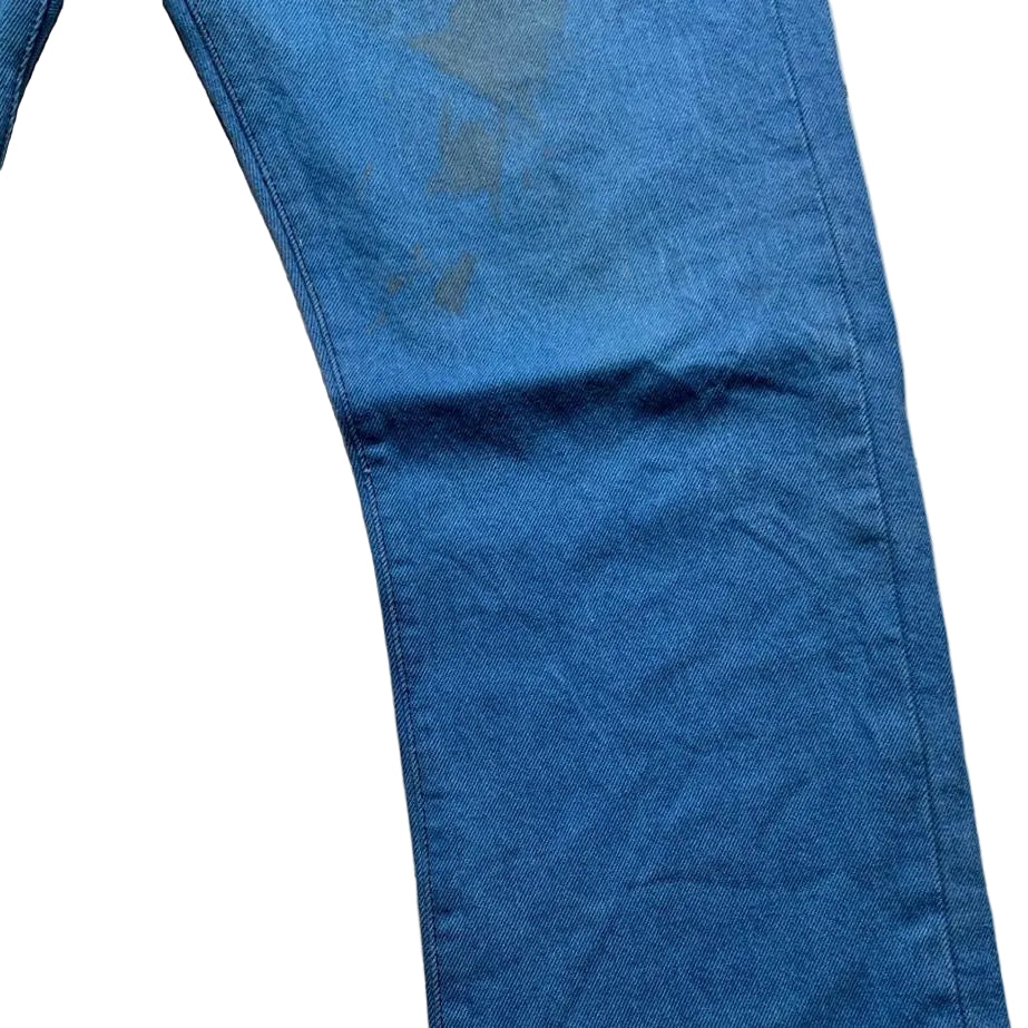 Levis Vintage Blue and Black Stitch 501 Jeans (32W)