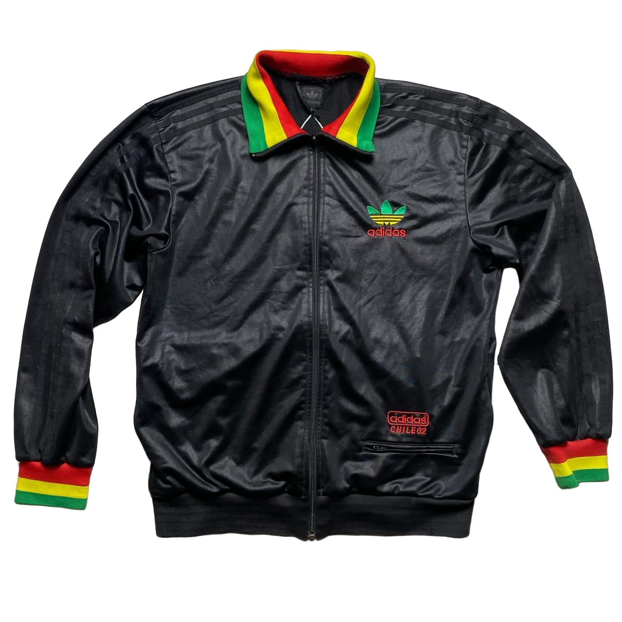 Adidas Chile 62 Vintage Rasta Tracksuit Jacket (M)