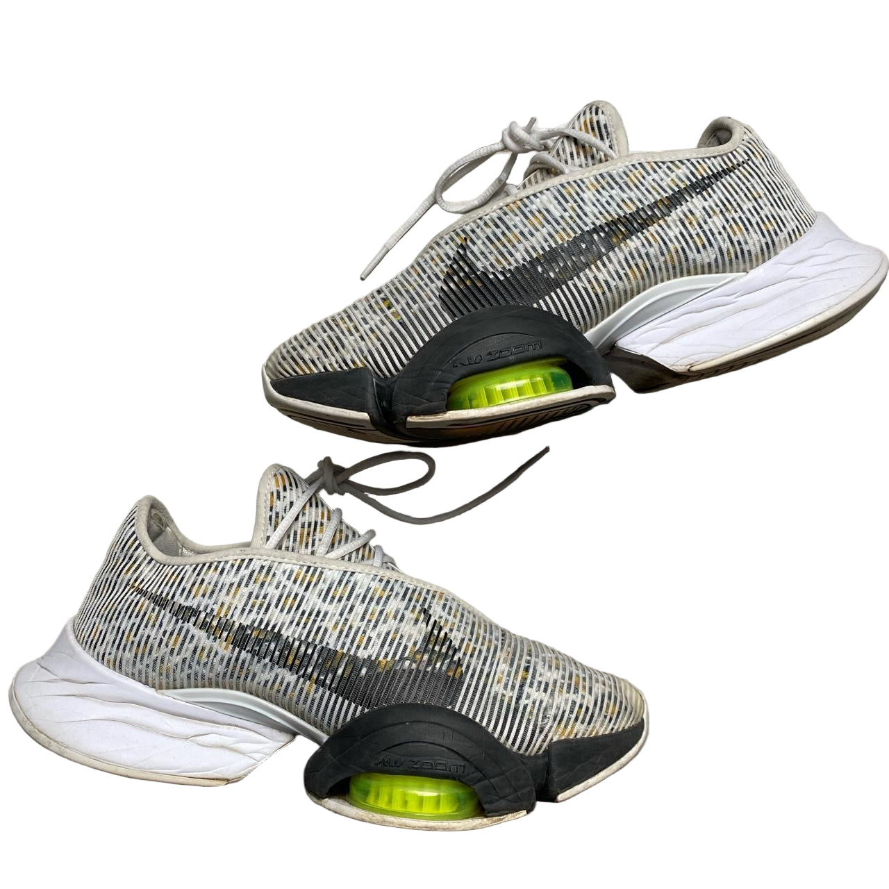Nike Superrep Cheetah Print White and Black Running Trainers (UK 6.5)