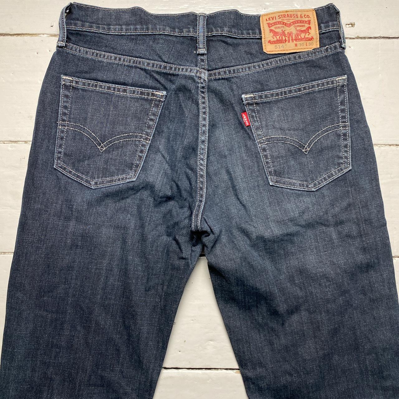 Levis 514 Baggy Grey and White Stitch Jeans