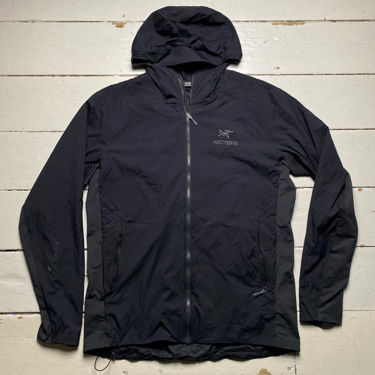Arc’Teryx Black and Grey Atom SL Lightweight Hoodie Jacket