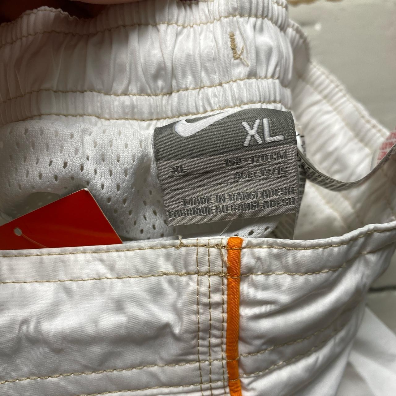 Nike Vintage Swoosh White Gold and Orange Shorts (S)