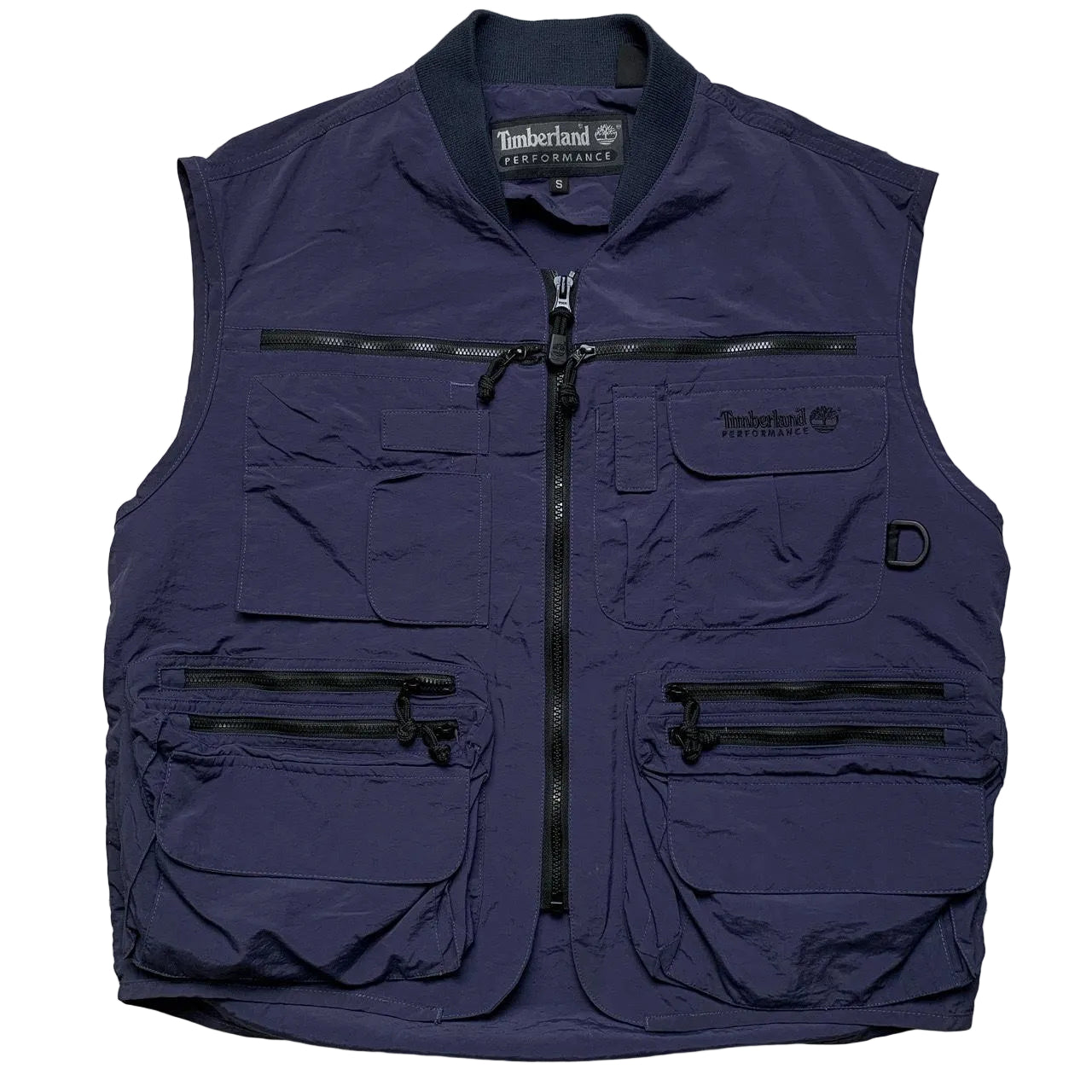 Timberland Performance Vintage Navy and Black Gilet Fisherman body warmer (S)