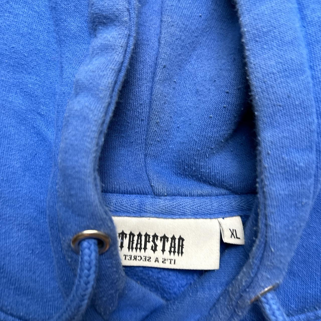 Trapstar Irongate Blue White and Grey Hoodie
