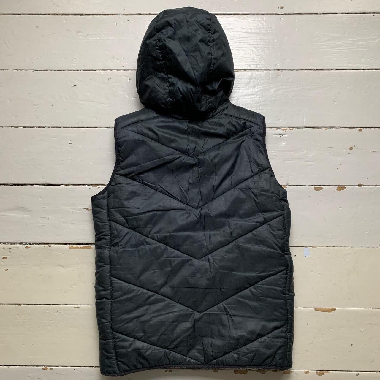 Nike Swoosh Black and White Hooded Gilet