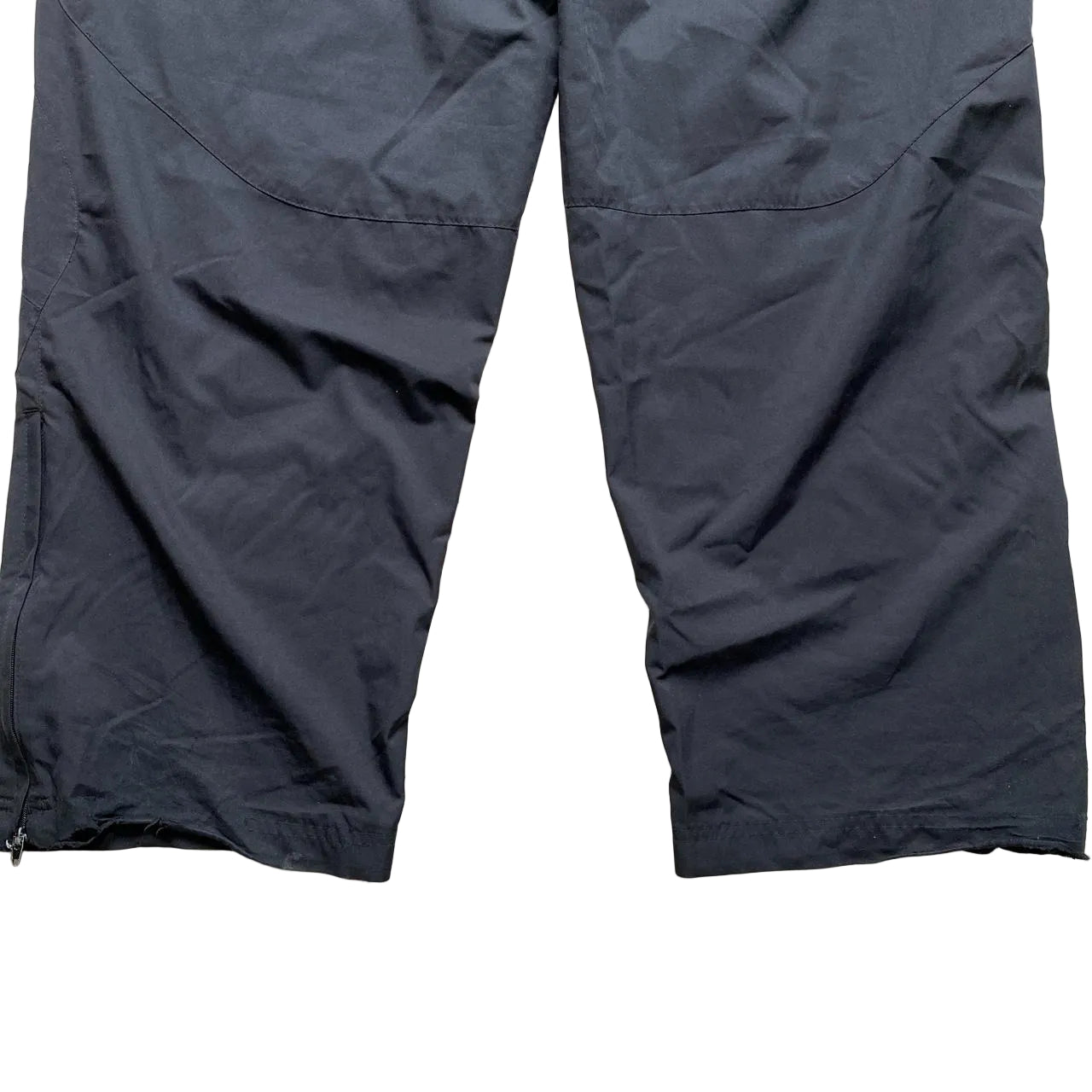 Nike Shox Black and Orange Vintage Shell Baggy Track Pant Bottoms (L)