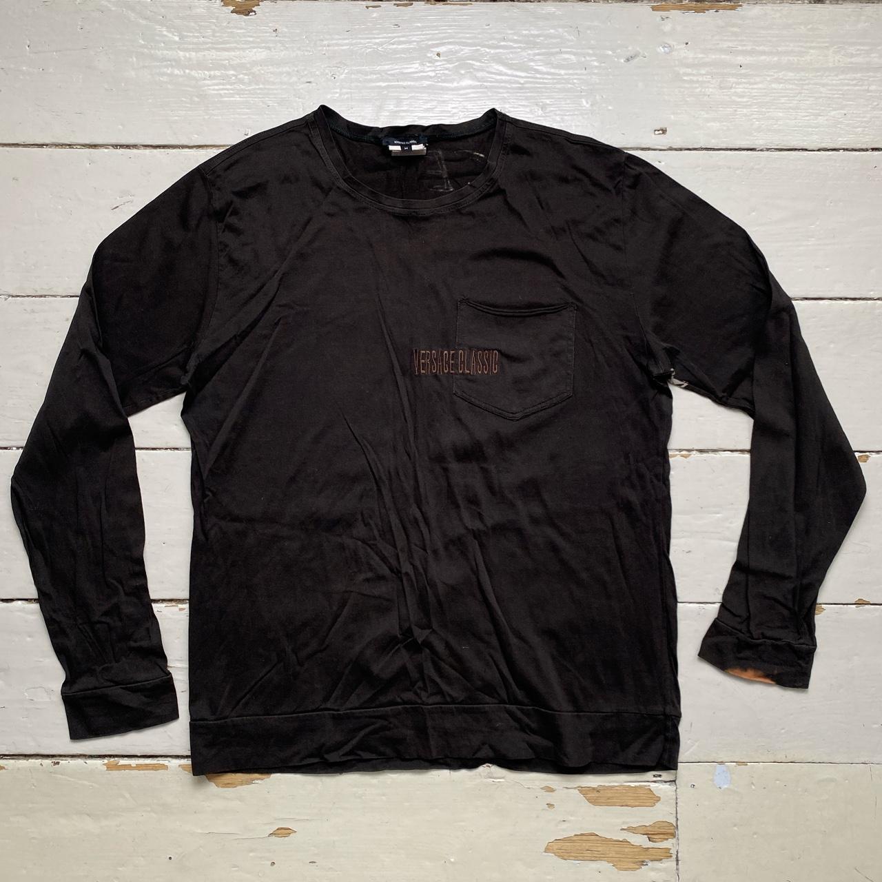 Versace Classic Long Sleeve T Shirt Brown