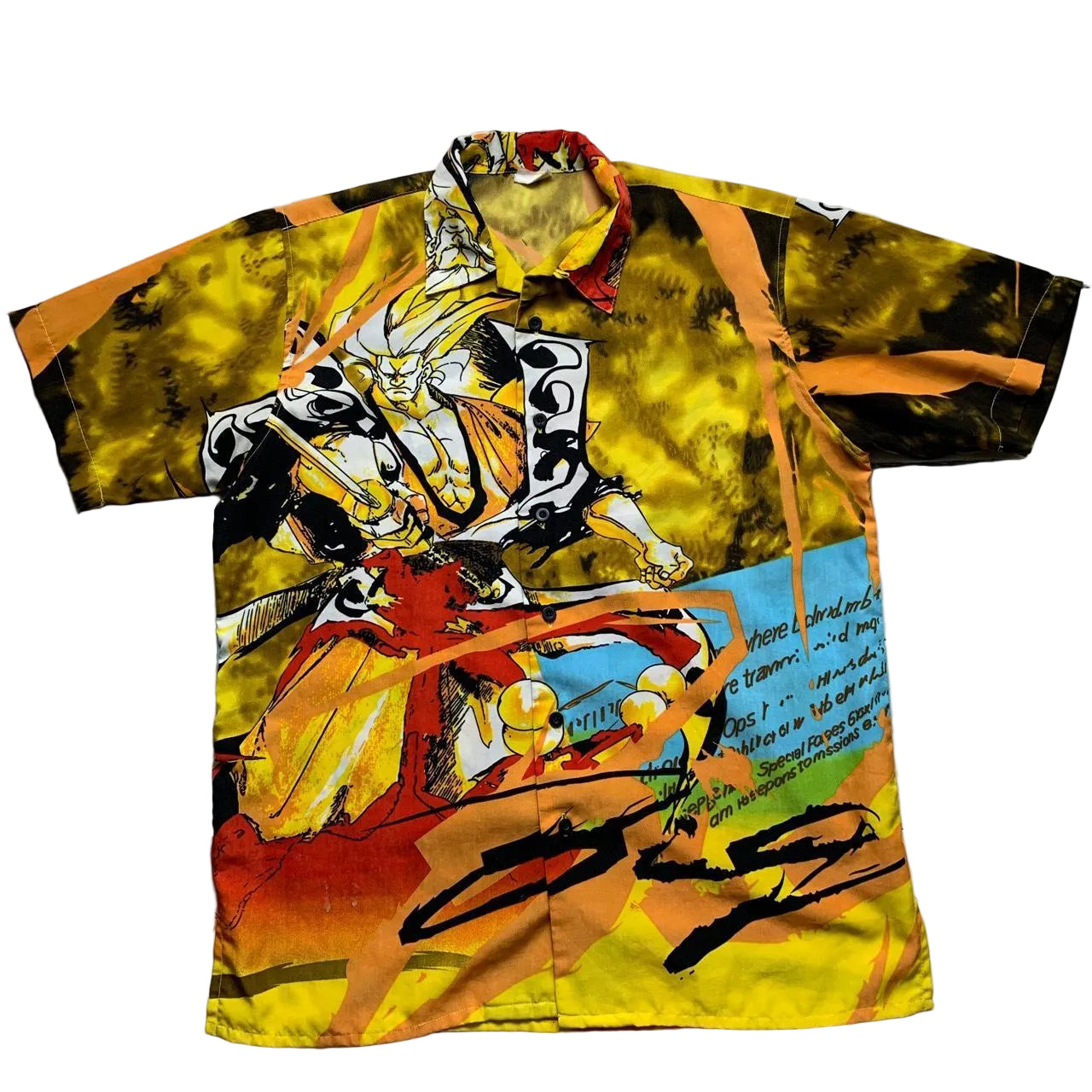 Dragon Ball Z Anime type Silk Y2K Shirt (M)