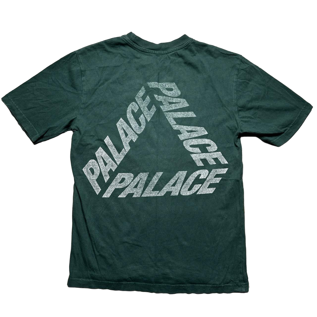 Palace Tri Ferg Bottle Green and White T Shirt (S)