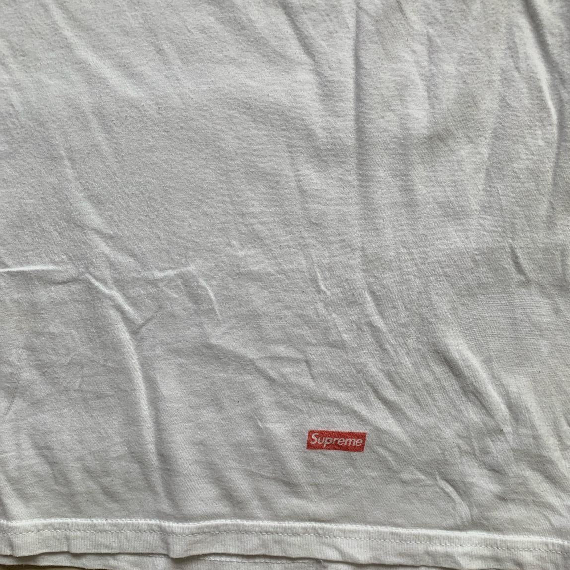 Supreme Hanes White and Red Box Logo T Shirt (L)