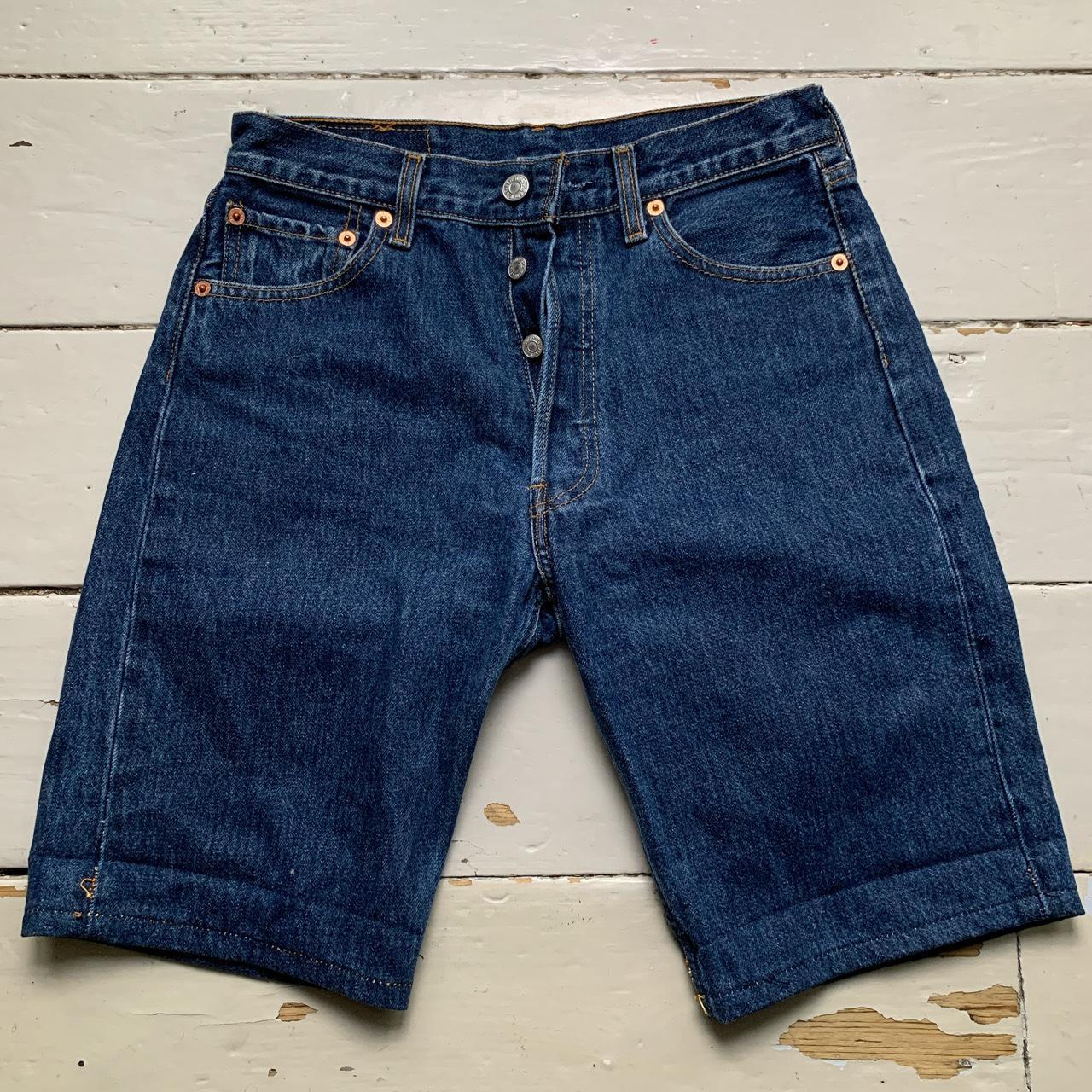 Levis 501 Jean Short Jorts Navy