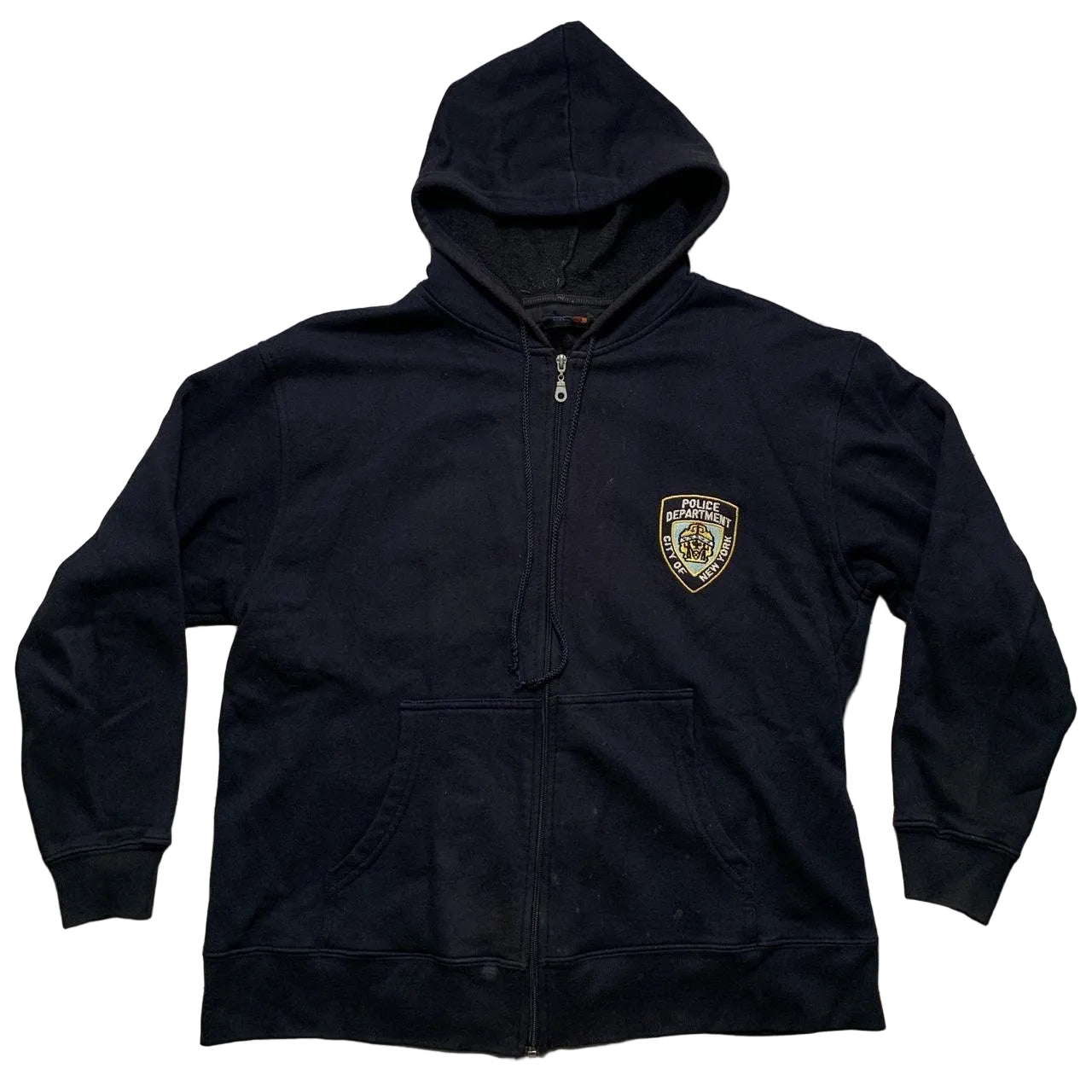 New York Police Department NYPD Vintage Black Hoodie (M)