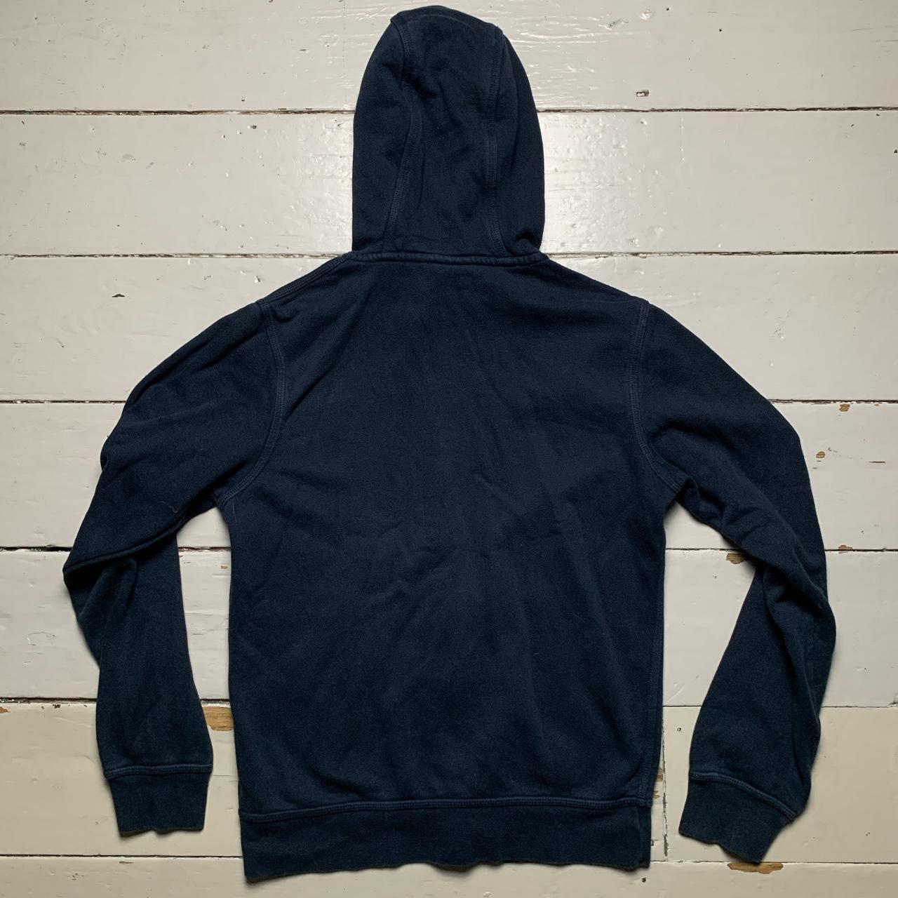 Nike Swoosh Navy and White Hoodie