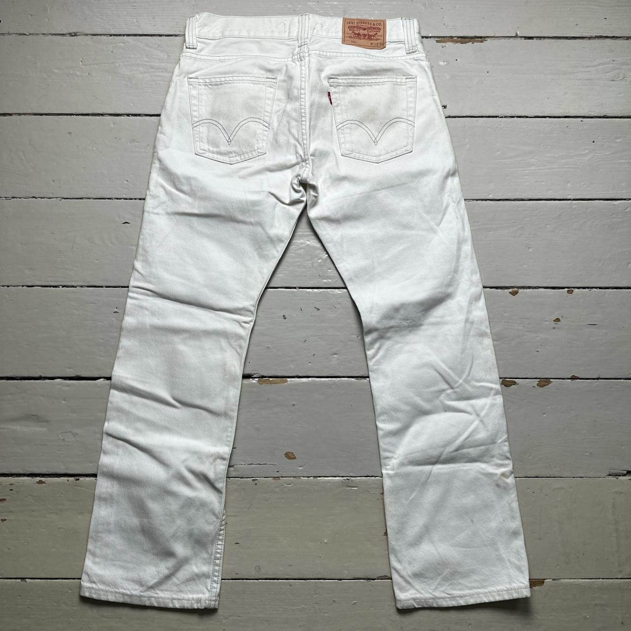 Levis 506 Vintage White Jeans