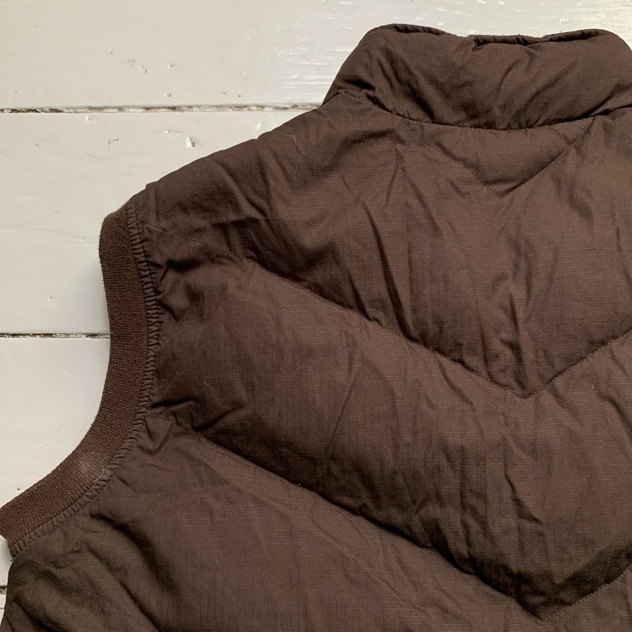 Adidas Brown and Gold Vintage Gilet