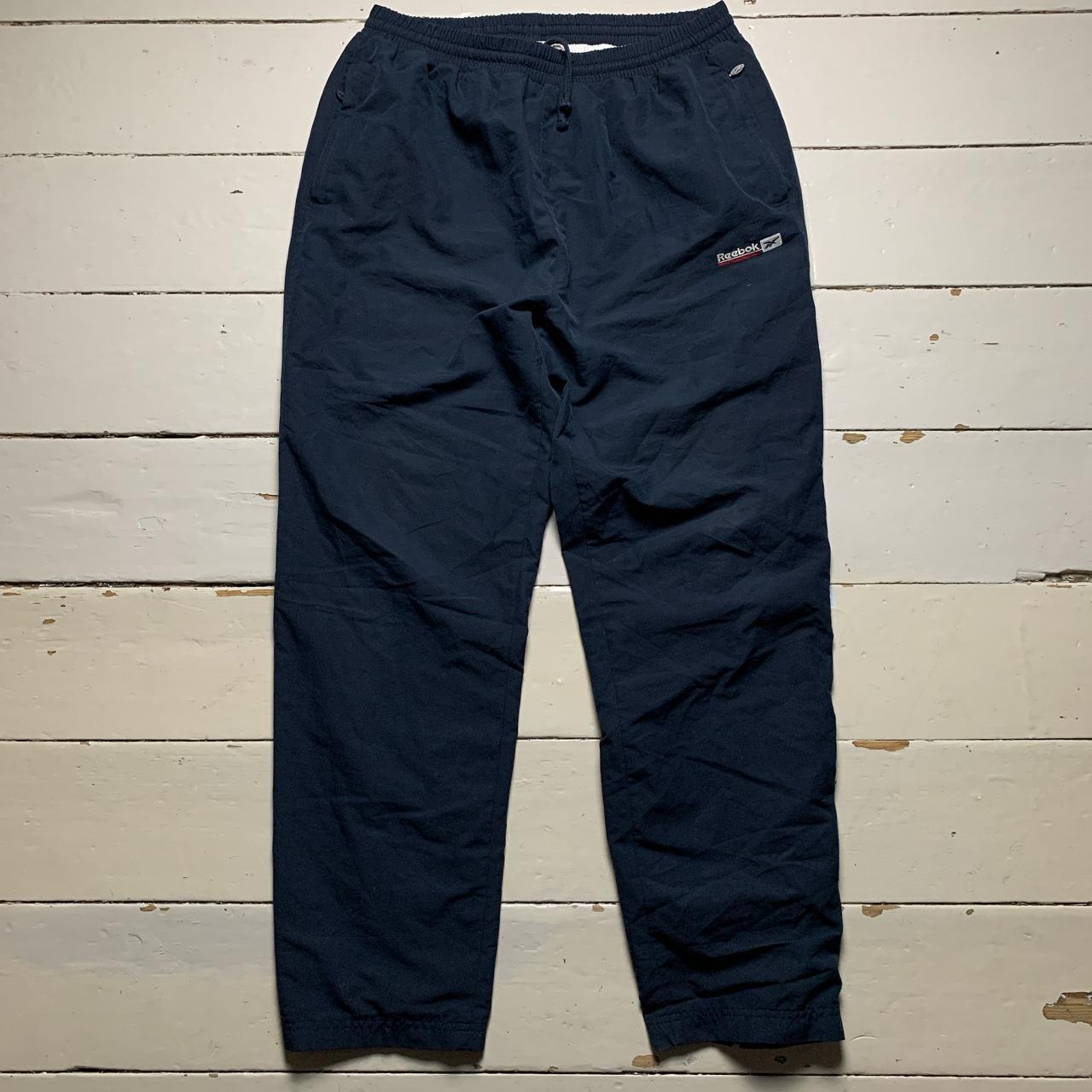 Reebok Athletic Department Baggy Navy Track Pant Shell Bottoms