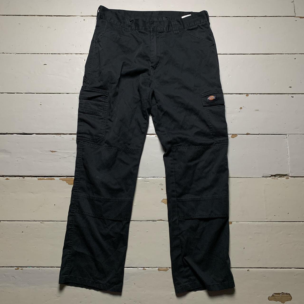 Dickies Black Cargo Combat Trousers