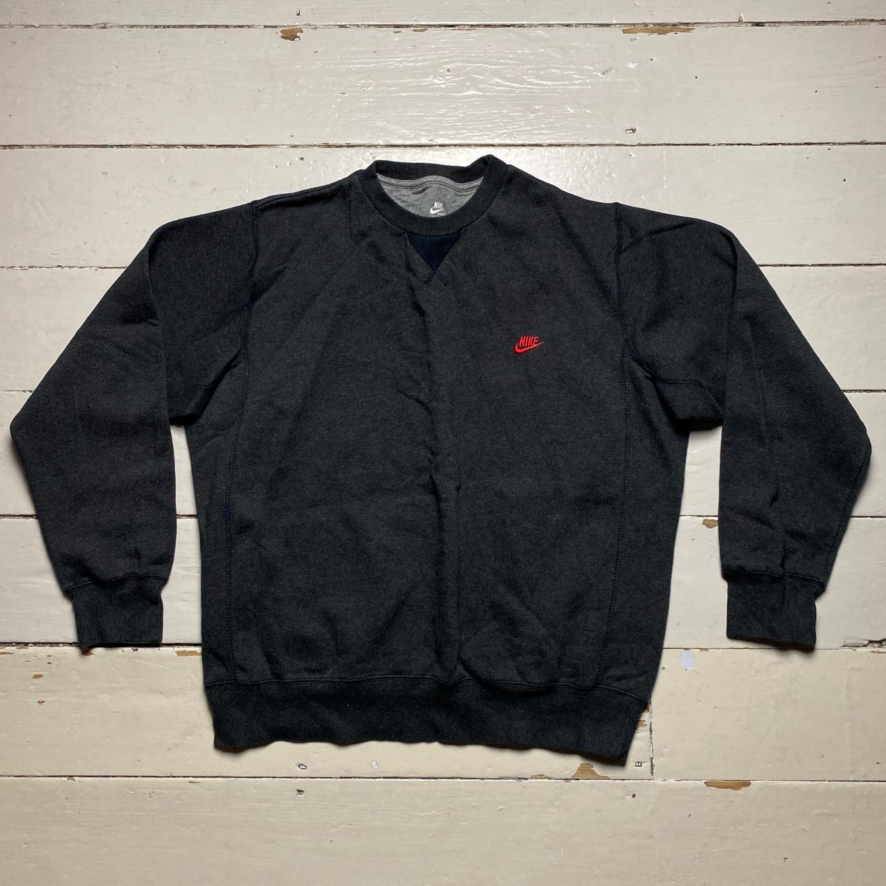 Nike Swoosh Grey and Red Jumper