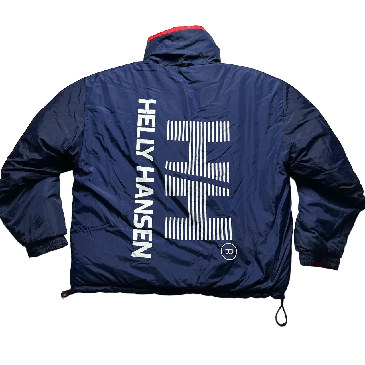 Helly Hansen Reversible Navy and Red Puffer Jacket (2XL)
