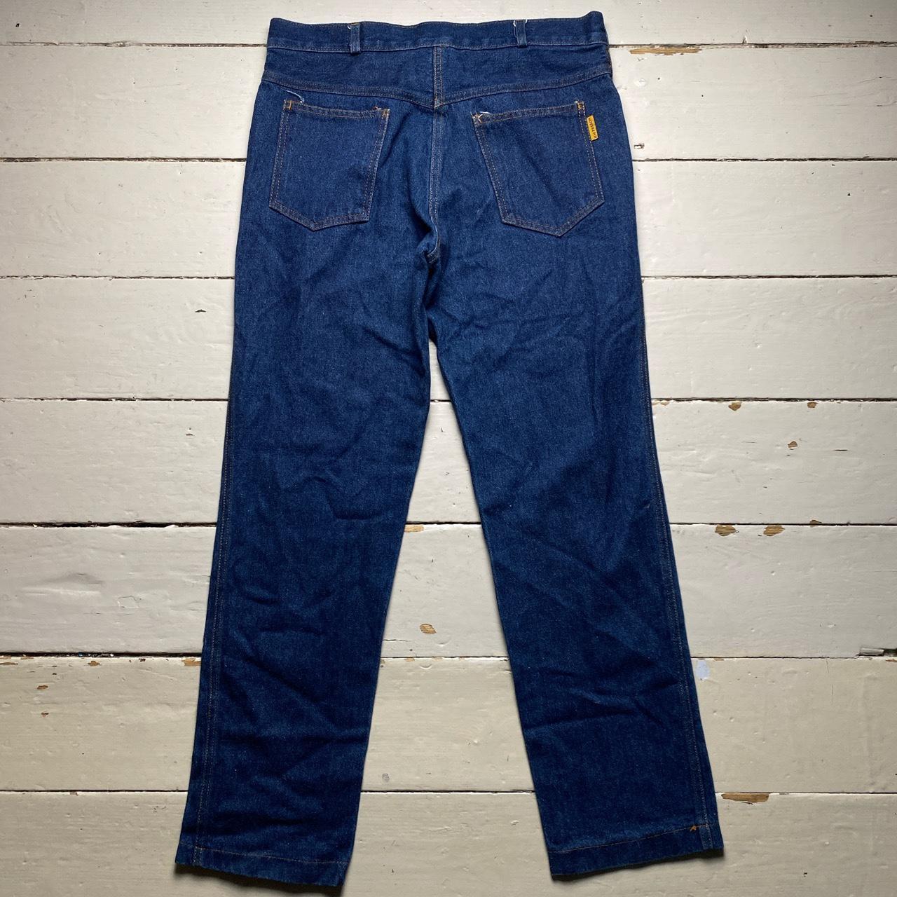 HM Prison Vintage Navy Baggy Jeans