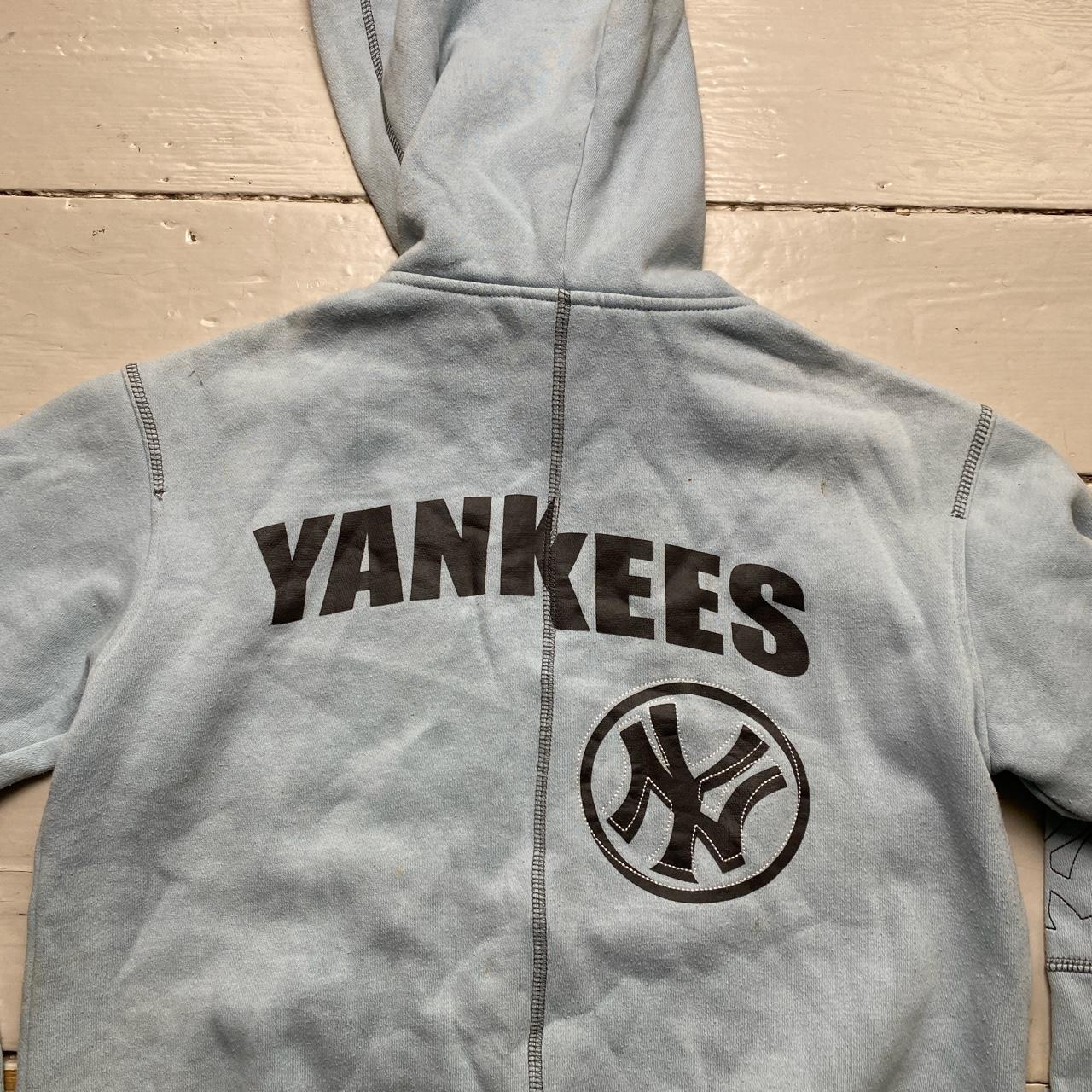 New York Yankees Vintage Baby Blue Hoodie