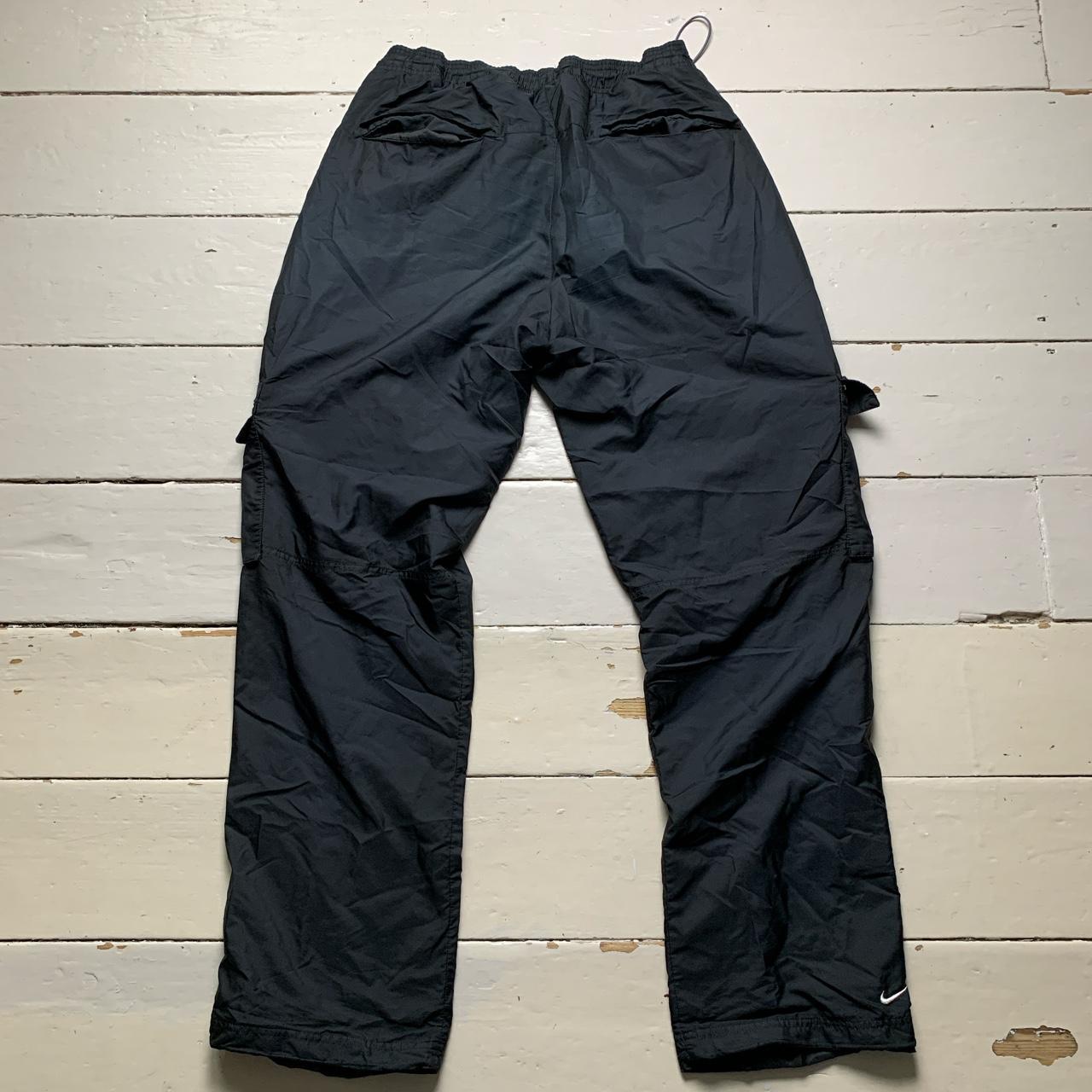 Nike Air Max LTD Cargo Black and White Shell Baggy Track Pant Bottoms