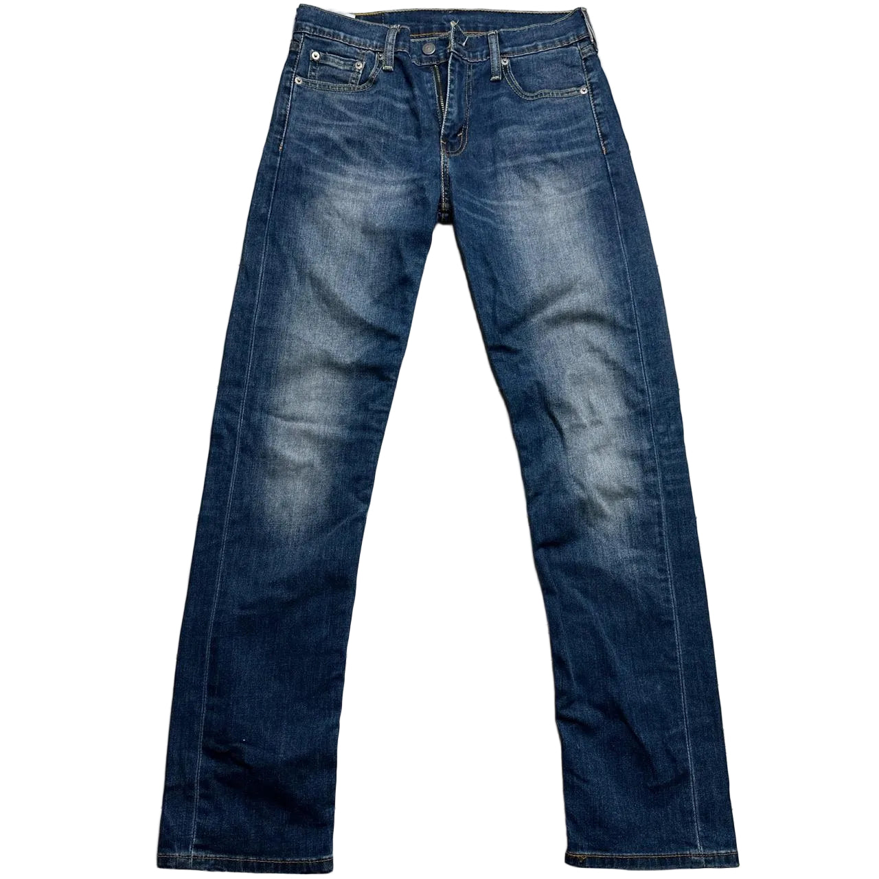 Levis 504 Light Stonewash Navy Jeans (29W)