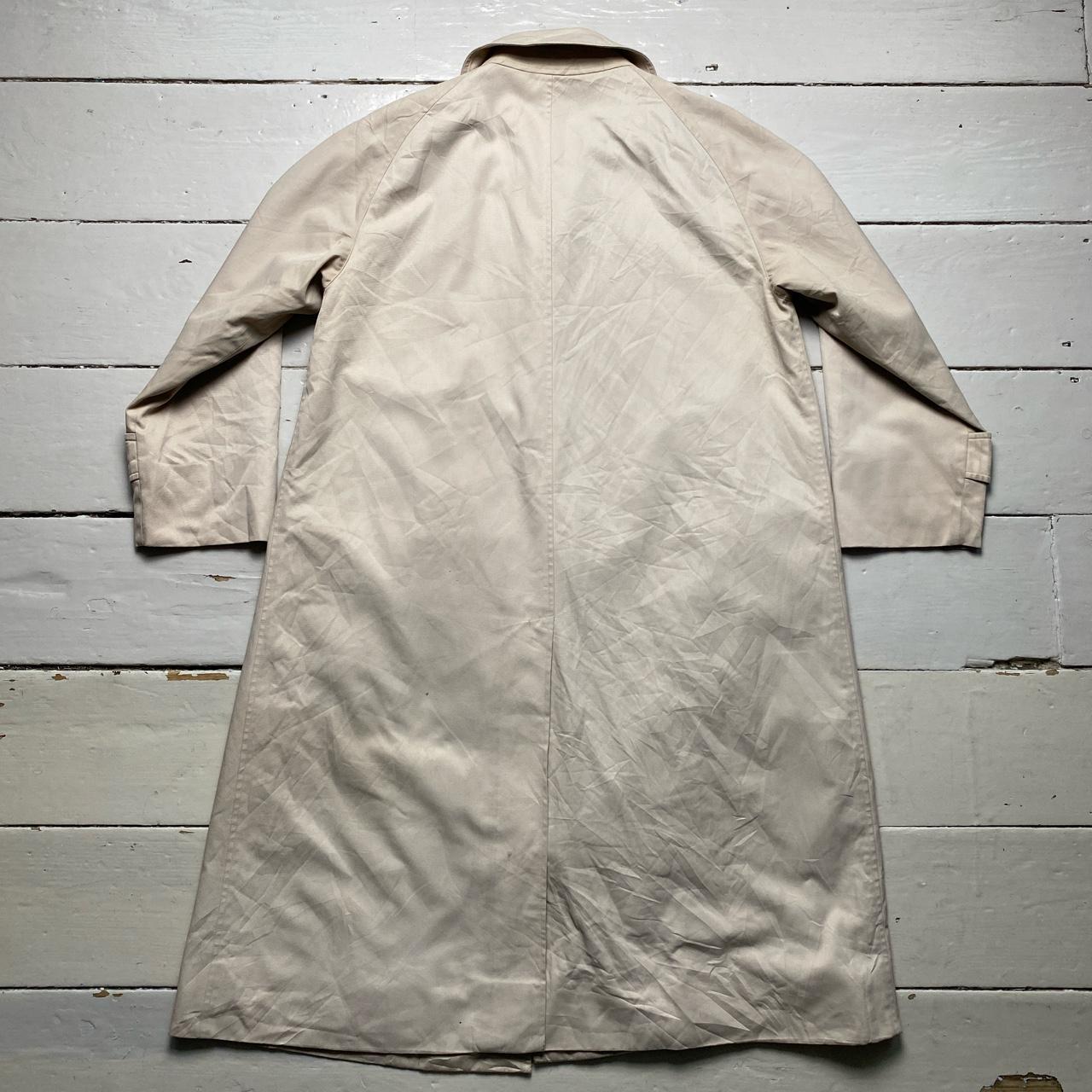 Burberry Burberrys Vintage Cream Nova Check Trench Coat