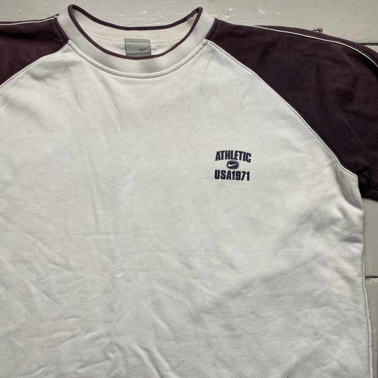 Nike USA Athletic Vintage Jumper White and Navy