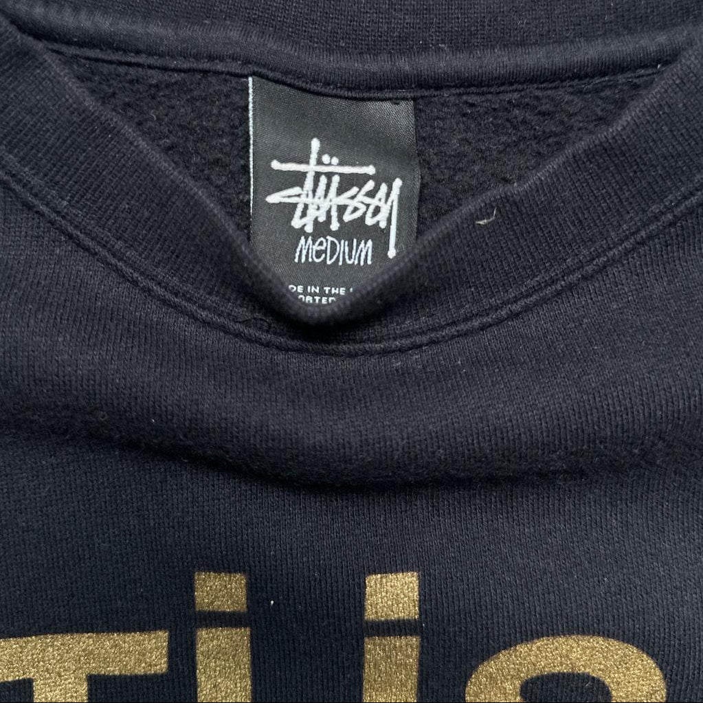 Stussy Gucci Vintage Jumper Black and Gold (M)