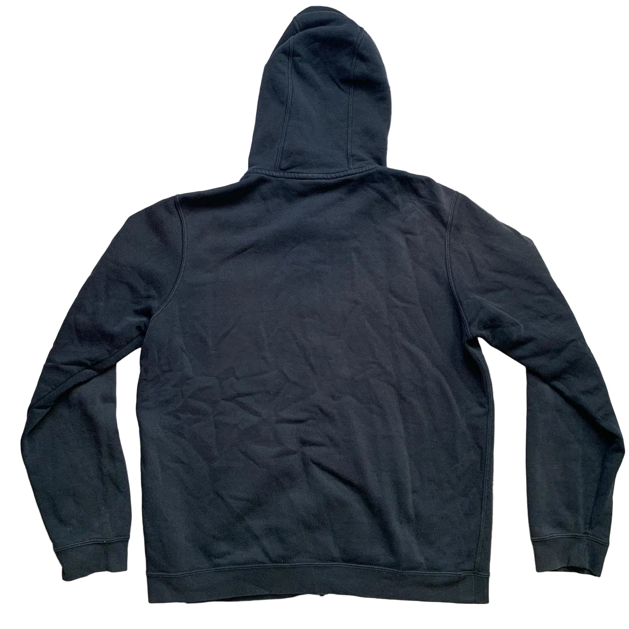 Nike Swoosh Navy and White Hoodie (L)