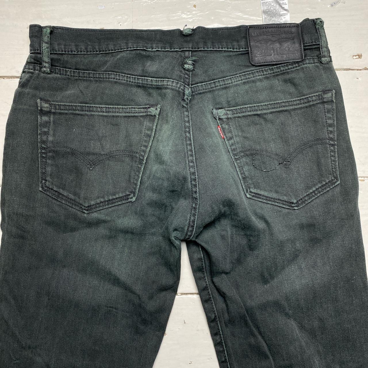 Levis 511 Black Distressed Jeans