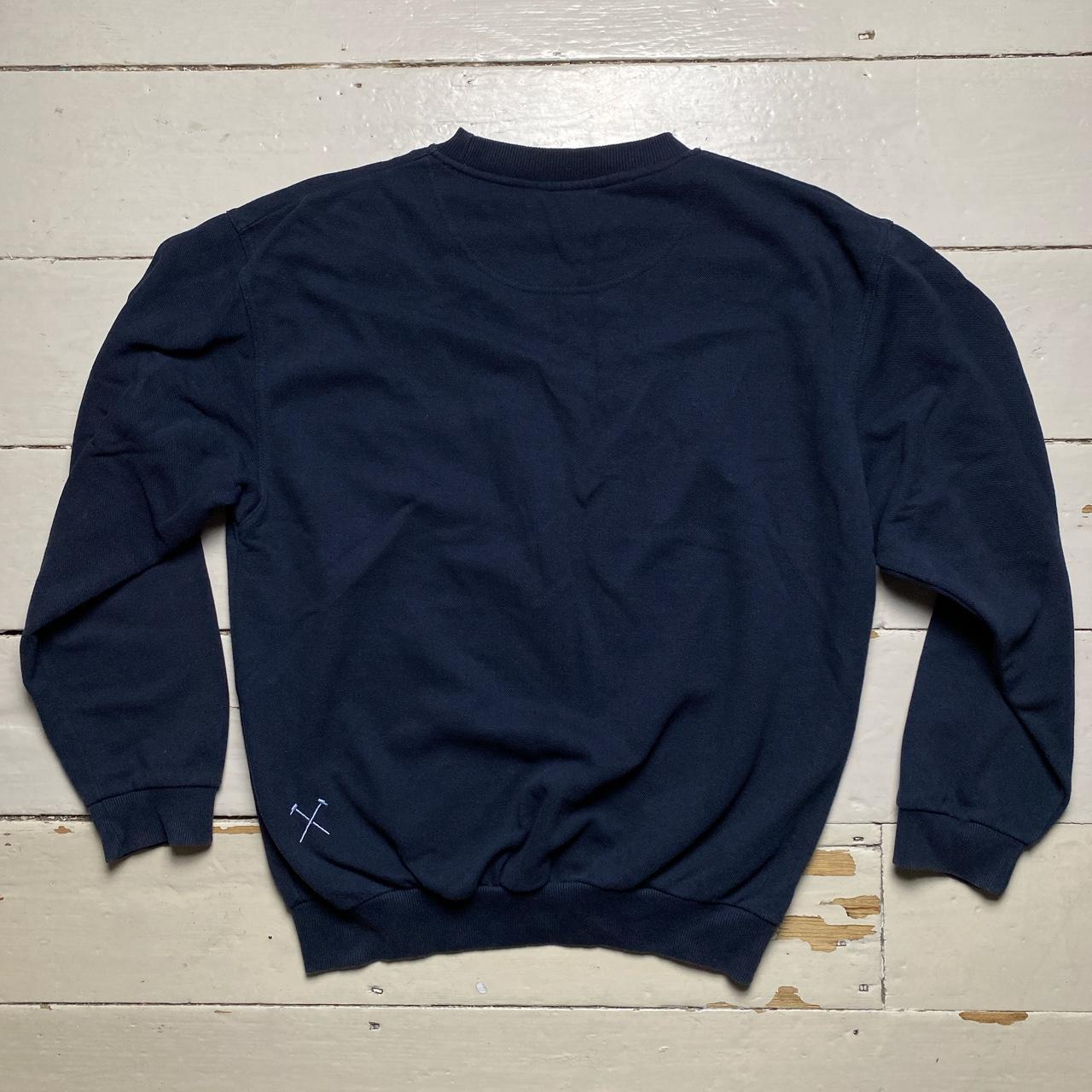 West Ham Vintage Fila Jumper Navy
