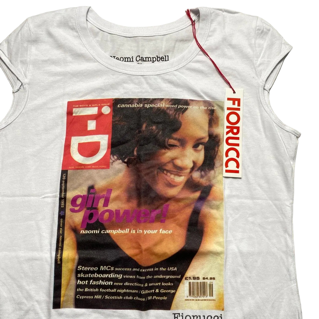 Fiorucci Naomi Campbell ID Magazine Vest T Shirt (M)