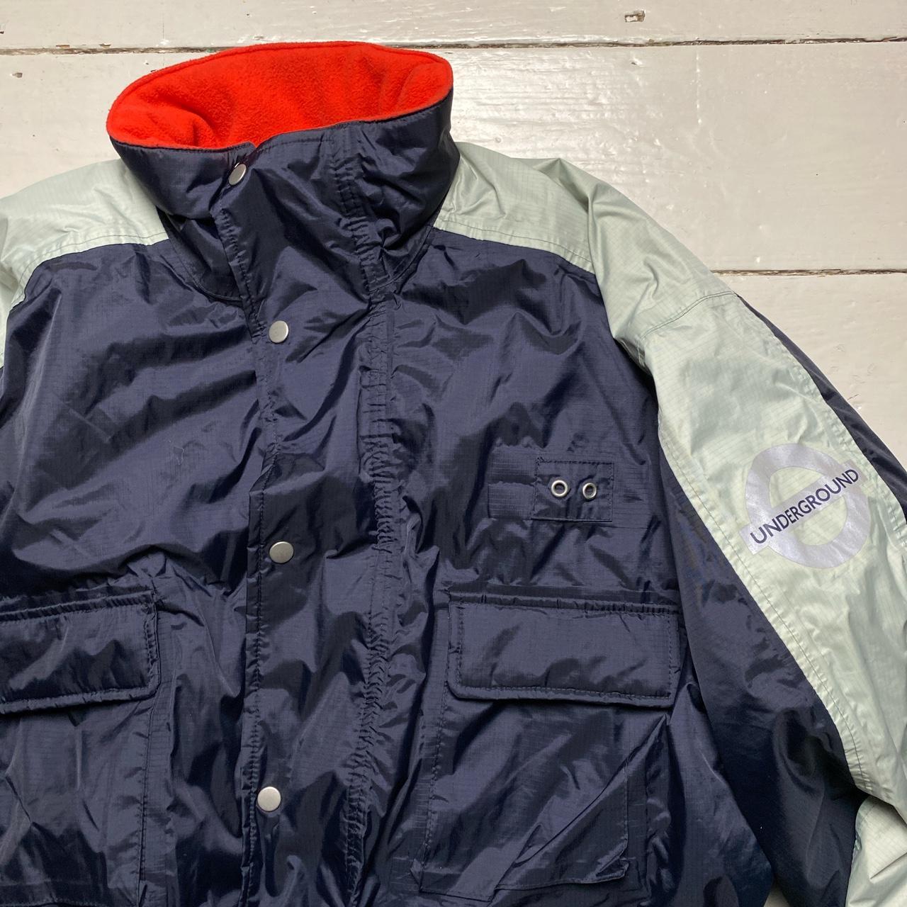Utility Workwear Jacket Navy and Silver (XL)